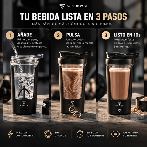 VYROX PowerShaker™ – Shaker Eléctrico Automático