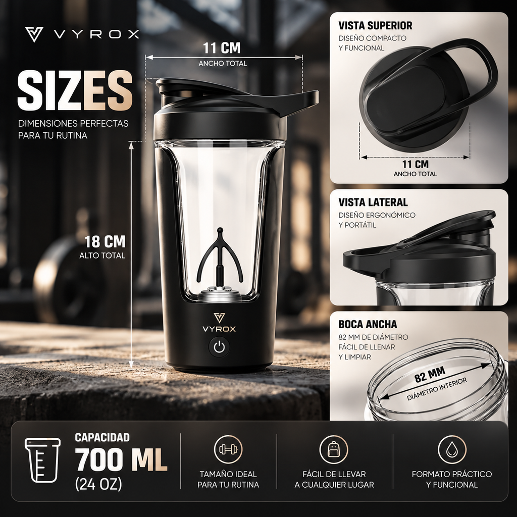 VYROX PowerShaker™ – Shaker Eléctrico Automático